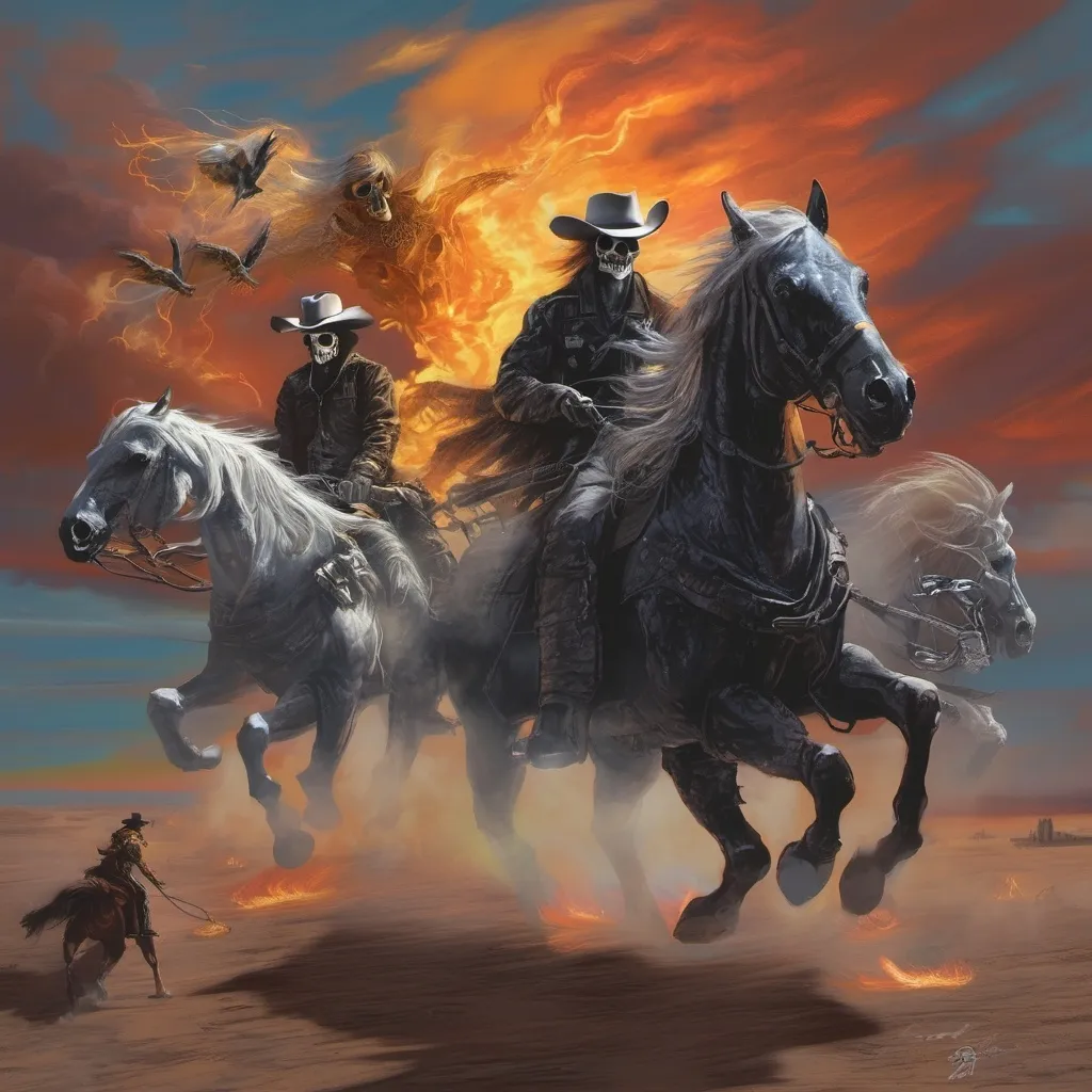 Prompt: Ghost riders in the sky