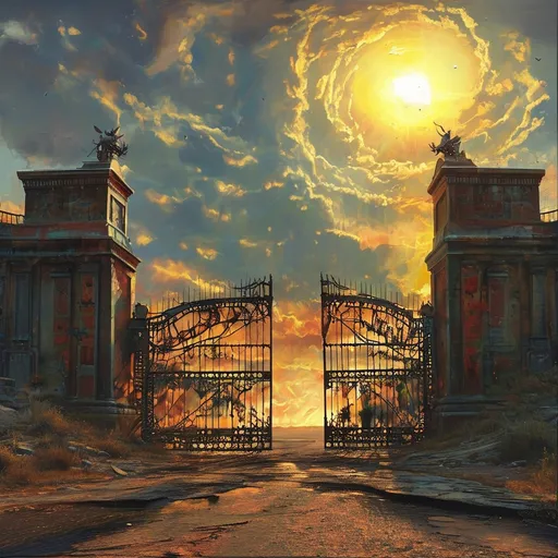 Prompt: You can see but you're blind
Someone turned the sun around
But you can see in your mind
The gates of Babylon