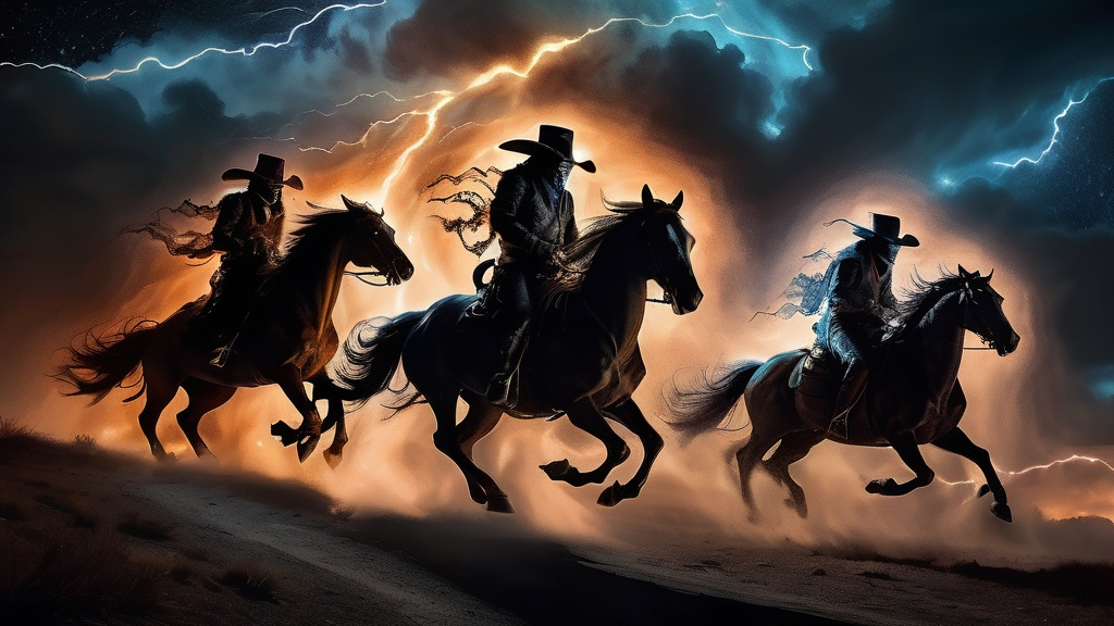 Prompt: Ghost riders in the sky