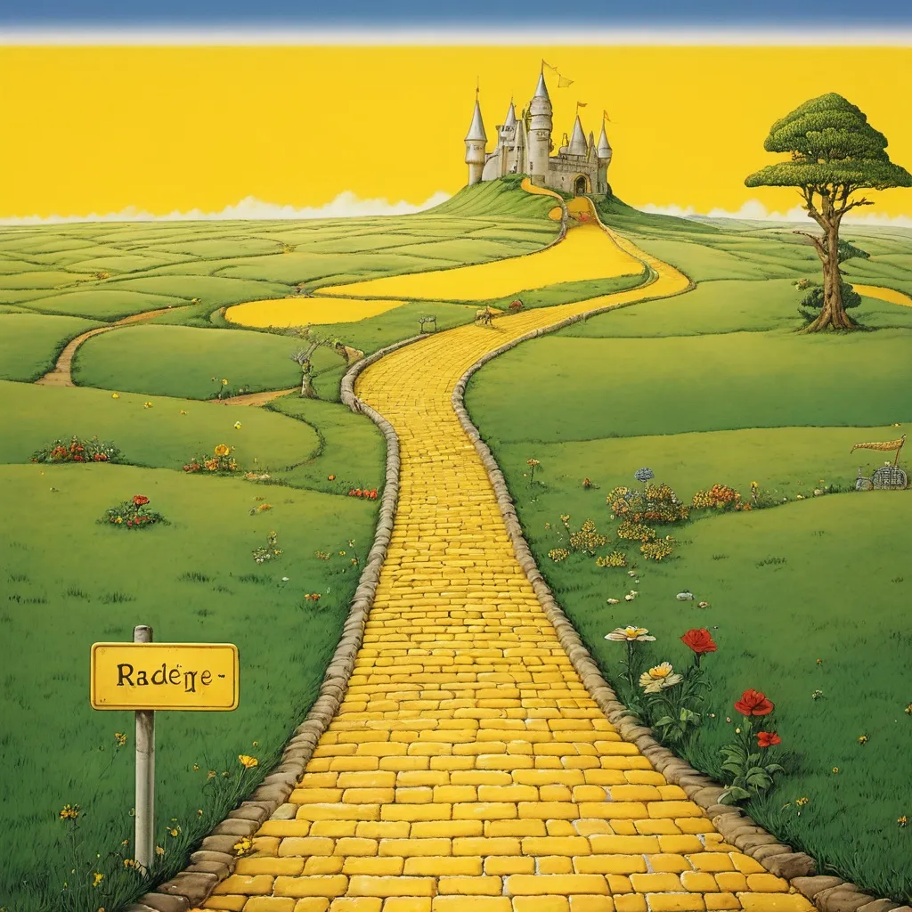 Prompt: Goodbye Yellow Brick Road