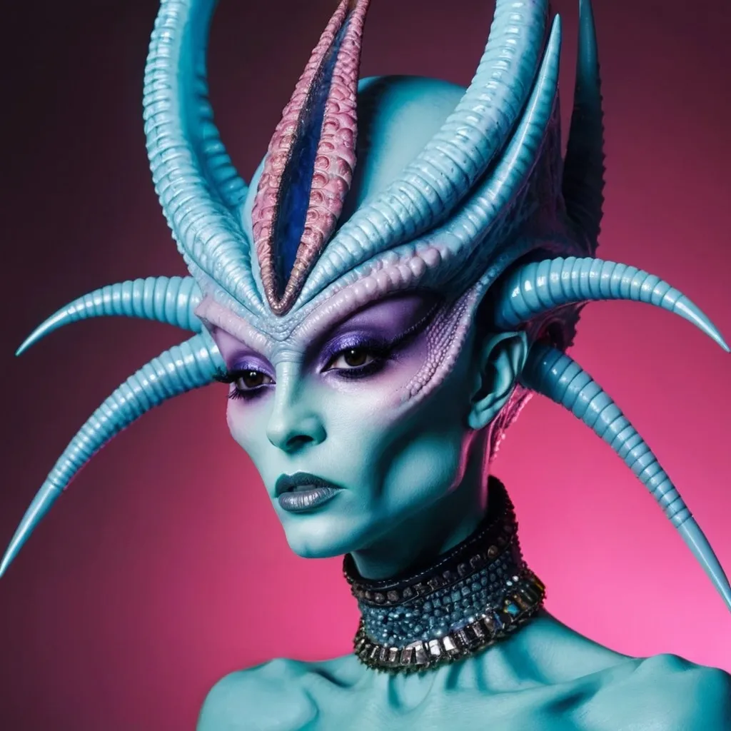 Prompt: Drag queen alien queen