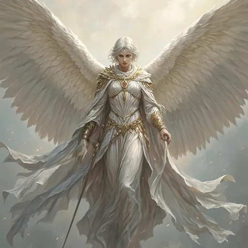 Prompt: Angel-winged Humanoid