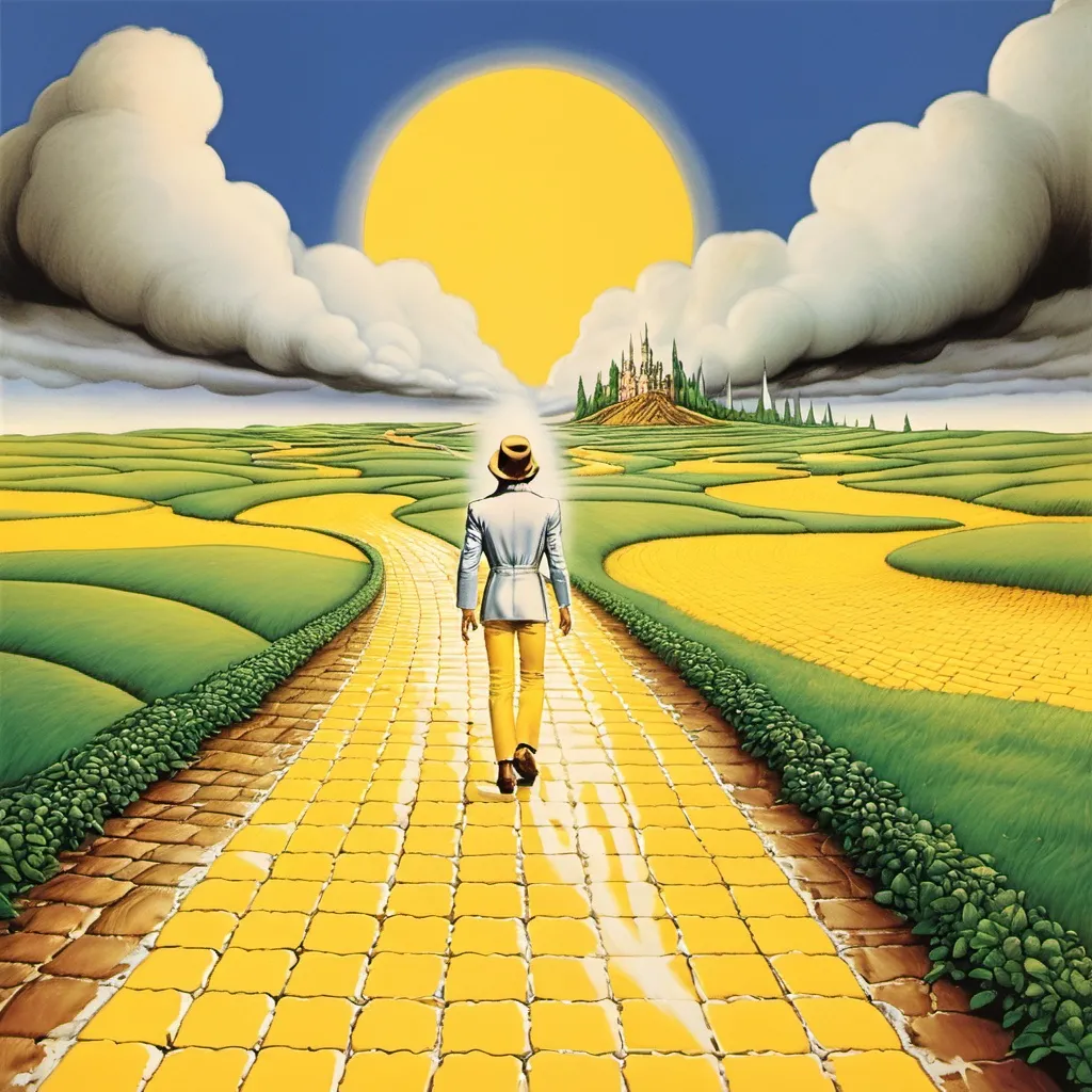 Prompt: Goodbye Yellow Brick Road