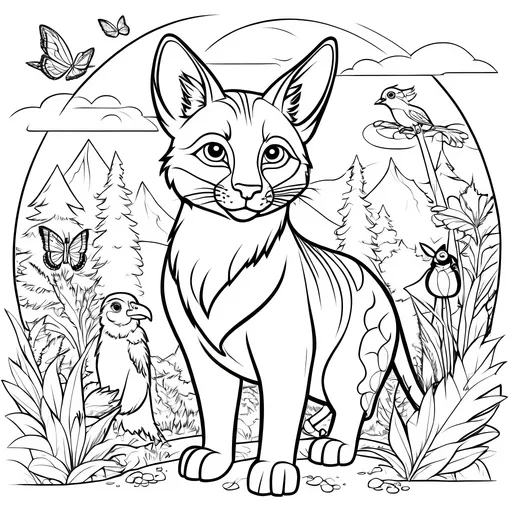 Prompt: make a coloring pages with animals  for kids cartoonish without pencils

Width: 6,125
Height: 9,25