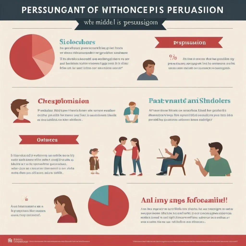 Prompt: Create an infographic that explains what persuasion is and why it is important for middle schoolers
