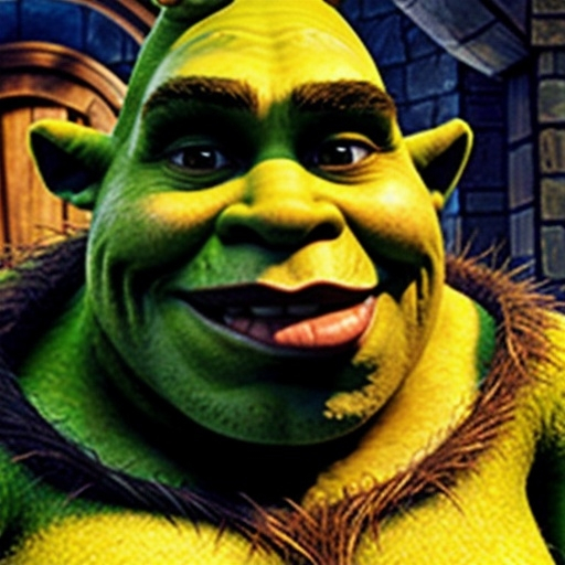 Prompt: shrek