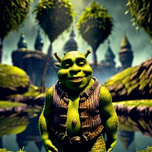 Prompt: shrek