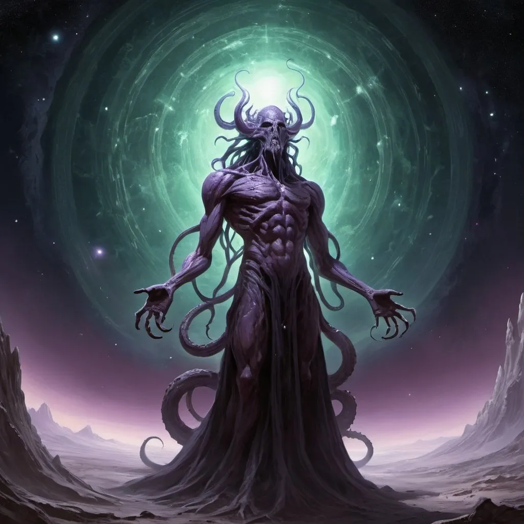 Prompt: eldritch god of space. vast, eternal, empty, huge