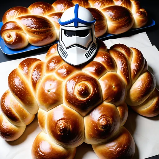 Prompt: challah crusader