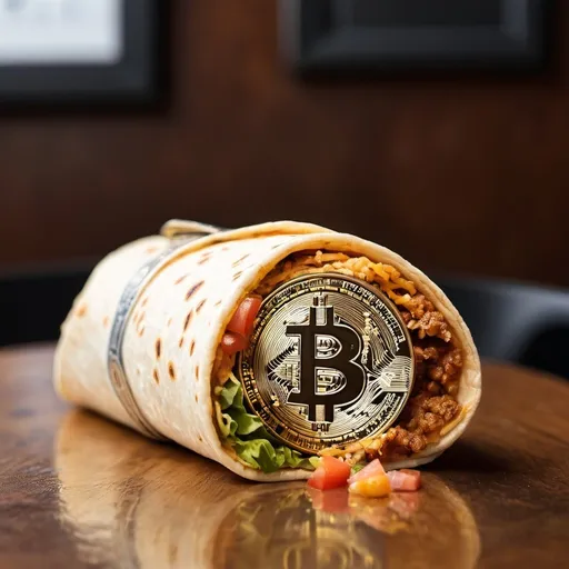 Prompt: A Bitcoin burrito.