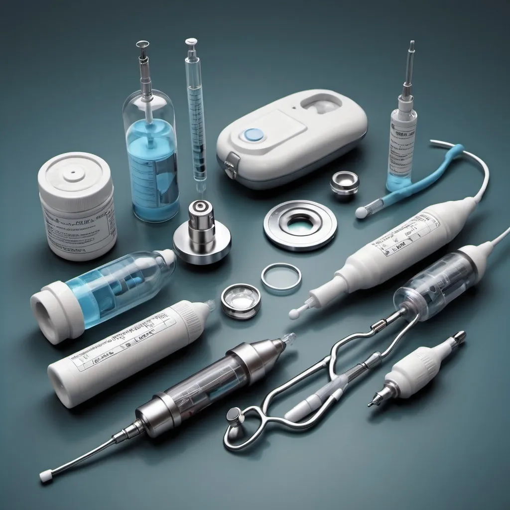 Prompt: create a realistic image/photo of a variety of medical devices ultra realistic