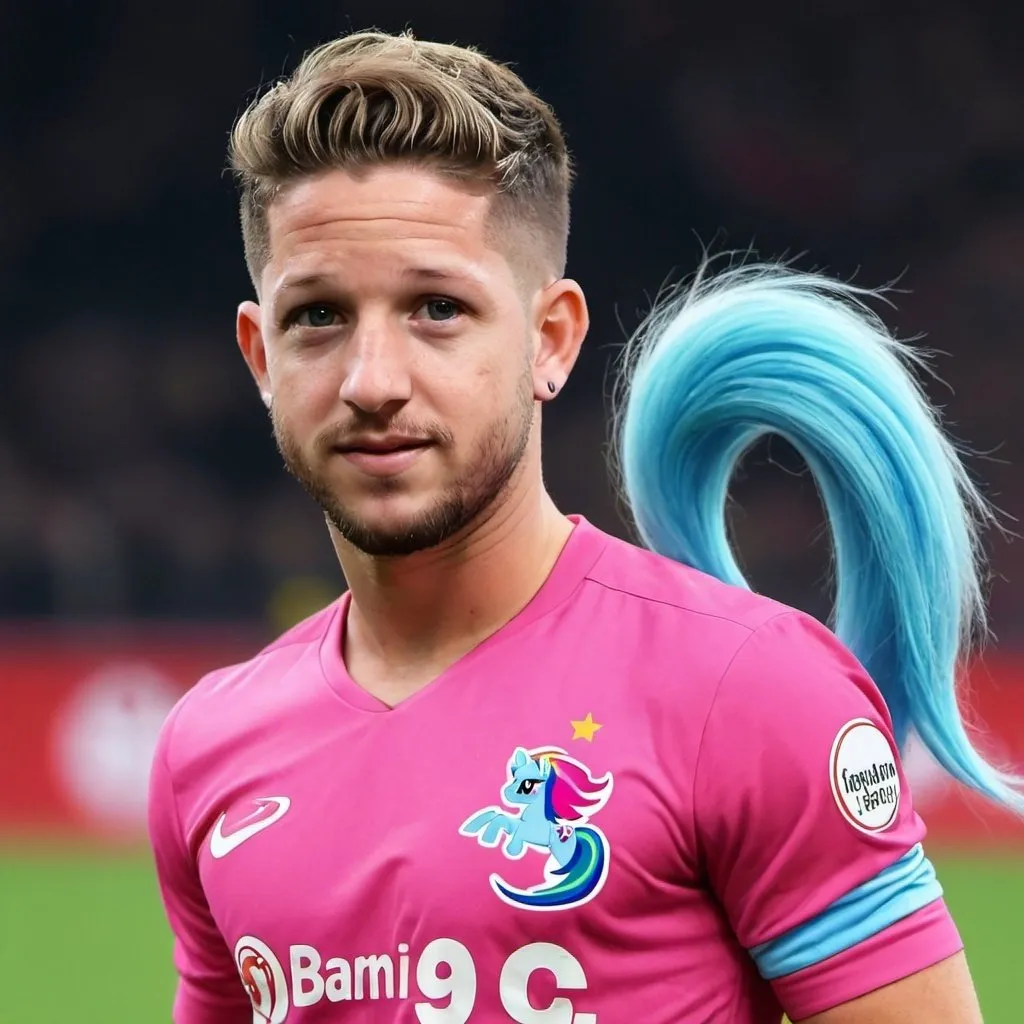 Prompt: Dries Mertens as my little pony