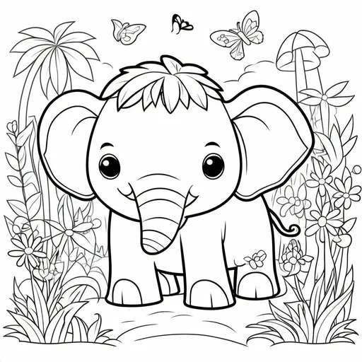 Prompt: I would like to create a (Cute Animal) themed jumbo coloring book for kids with simple images. Can you give me 37 unique Individual (Cute Animals). Please write all 37 out as prompts. I need this entire portion added to the front of each prompt word for word. "The illustration should be in [SUPER SIMPLE], black and white, bold line art with a clear, mostly empty background. [INCLUDES ONLY OUTLINES WITH NO FILLED IN BLACK AREAS], ensuring no shading, no complex images, and making it very easy to color in between the lines".