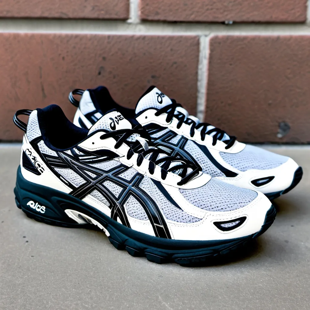 Prompt: Asics Gel-Venture 6 Feather Grey Black