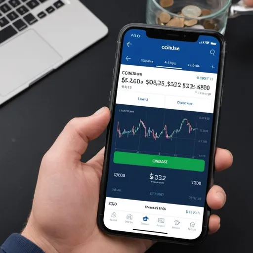 Prompt: A picture of a someone making a $2k profit from BTC on coinbase app