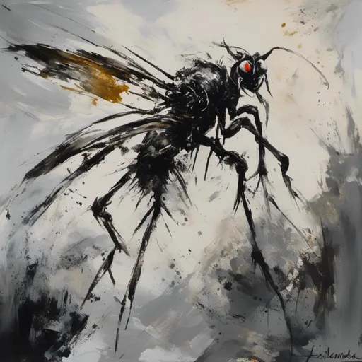 Prompt: <mymodel> House Fly, Oil Paint, Brush Strokes, High Quality