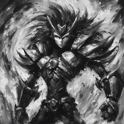 Prompt: <mymodel> Sonic the Hedgehog surrounded by the 7 chaos emeralds
Monochrome, oil paint style, high quality, brush strokes