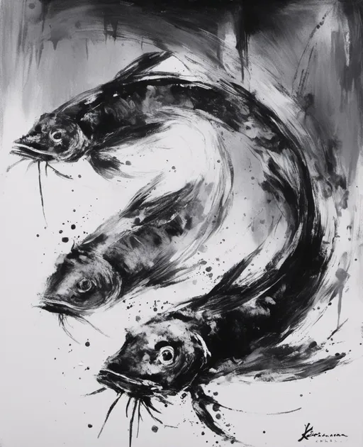 Prompt: <mymodel> Koi fish in a pond
Monochrome, oil paint, brush strokes, high quality