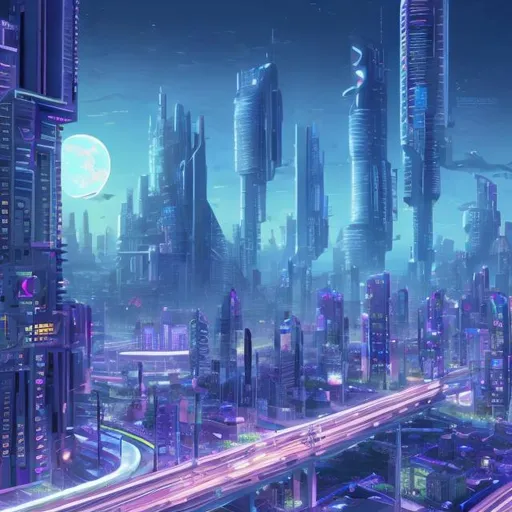 Prompt: City of the future 64k
