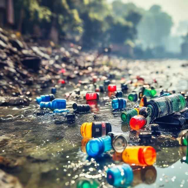 Prompt: extrimely polluted river with plastic botles and bags and trash, hiperealistic, in the wild, 64k,  macro sharp focus, 8, hyper realistic, cinematic, highly detailed, photoraelistic, clean
