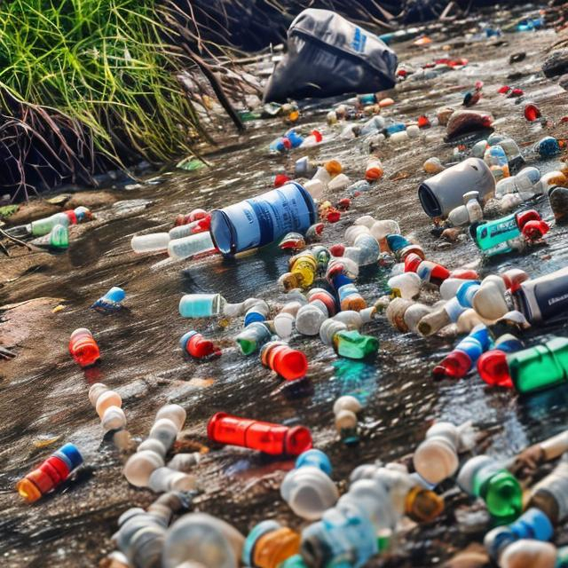 Prompt: extrimely polluted river with plastic botles and bags and trash, hiperealistic, in the wild, waste water, 64k,  macro sharp focus, 8, hyper realistic, cinematic, highly detailed, photoraelistic, clean