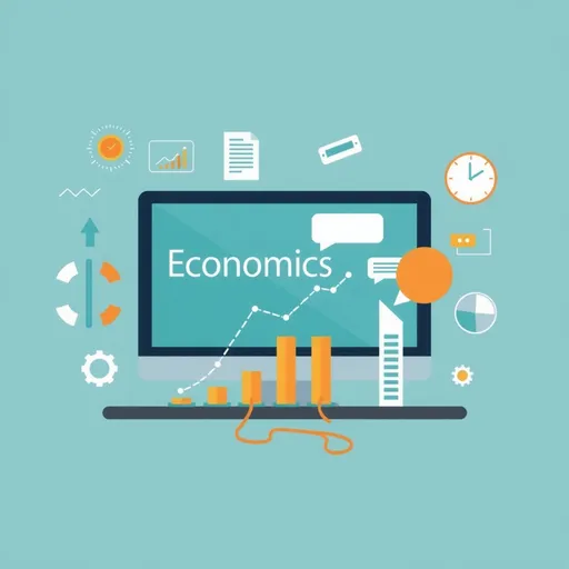 Prompt: Create a cover page for online course that deals with macroeconomics, microeconomics