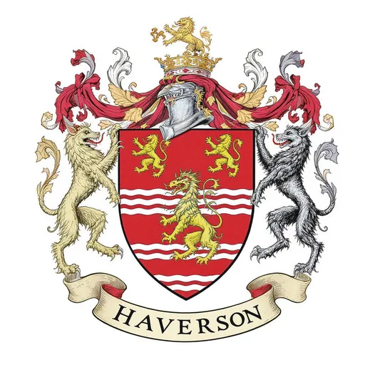 Prompt: Coat of arms for the house of haverson