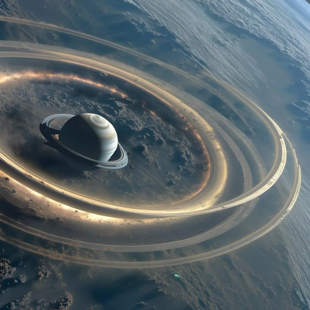 Prompt: <mymodel> planet Saturn's rings