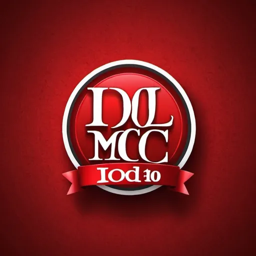 Prompt: Make a big logo that says IDOL MC with red wallpaper