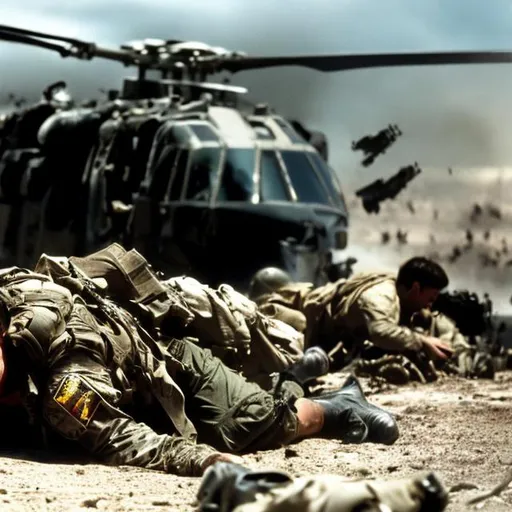 Prompt: Black Hawk Down