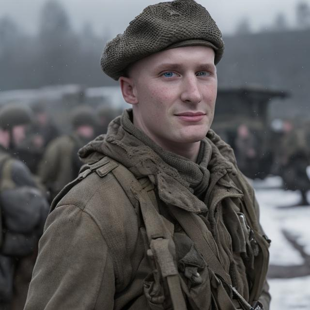 Prompt: Lieutenant Spiers from Band of Brothers