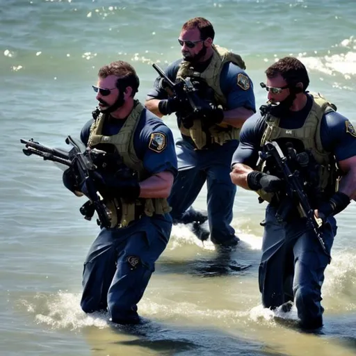 Prompt: Navy SEALs