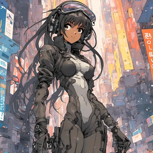 Prompt: <mymodel> ethereal cyberpunk angel, full body view, petite 21 year old anime girl, comic style((tokyo ghost, sean murphy)), vr headset, skeletal form, cute, highly stylized artstyle, messy abstract background, wide view, digital illustration, ultra hd, extreme long shot, telephoto lens, motion blur, wide angle lens, deep depth of field, deep blue color scheme, pastel color scheme, wearing tight fitting leather, with mechanical transformer wings, and a  exosuit, covered in wires,