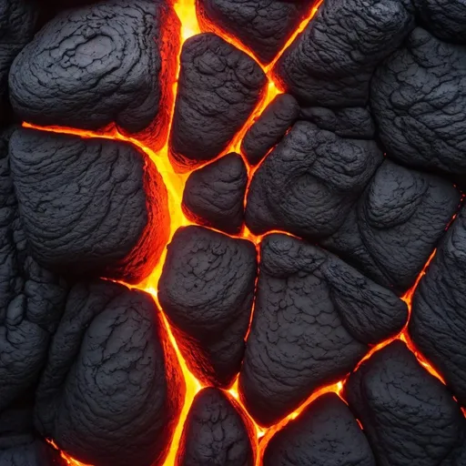 Prompt: lava wall
