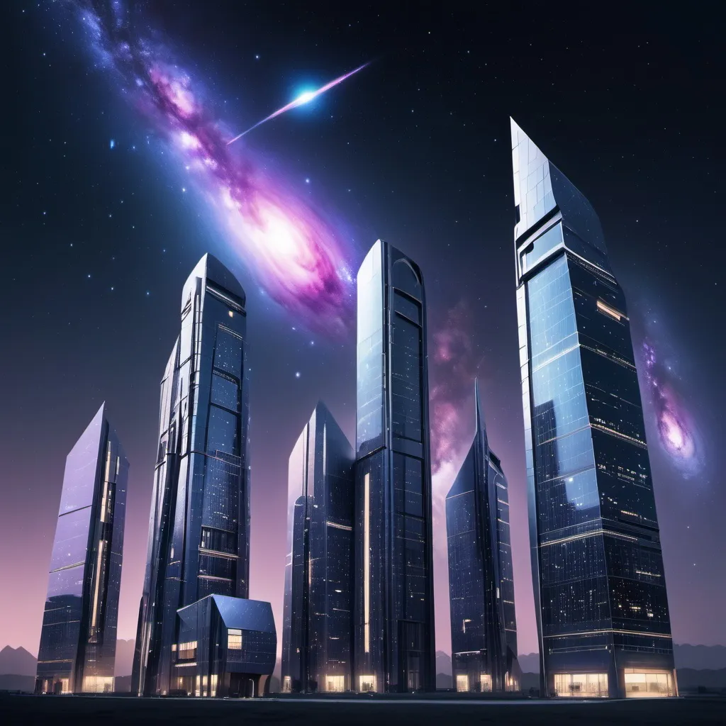 Prompt: Galaxy Buildings