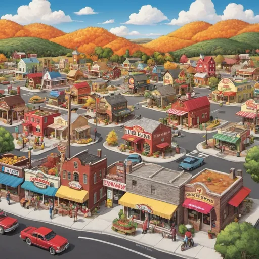 Prompt: Town of Flavor, USA