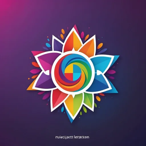 Prompt: Personalized project-based learning logo, vibrant and dynamic, innovative and fresh, abstract design, symbolic representation of education, modern style, high quality, vibrant colors, energetic vibe, clean and professional, no text