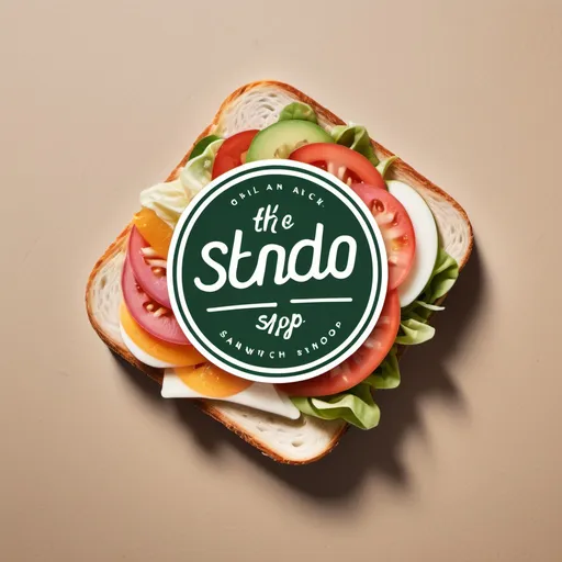 Prompt: Create a sandwich shop logo that follow this brand identity. Positioned as a vibrant, community-driven brand emphasizing freshness, sustainability, and health. The store design and packaging will reflect a modern, clean aesthetic. 