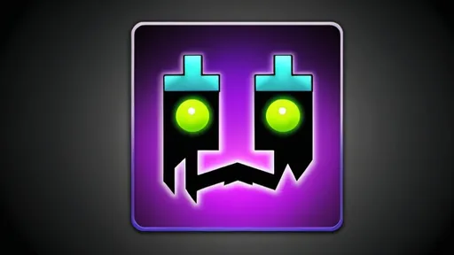 Prompt: Custom geometry dash app icon, related, cool, detailed