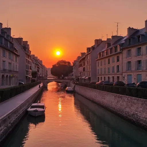 Prompt: france sunset beautiful

