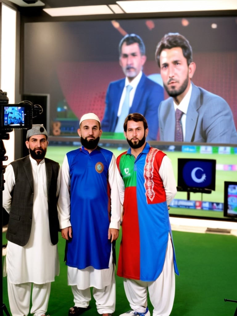 Prompt: Afghanistan cricket  studio
