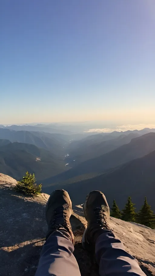 Prompt:  a breathtaking view from a mountaintop.