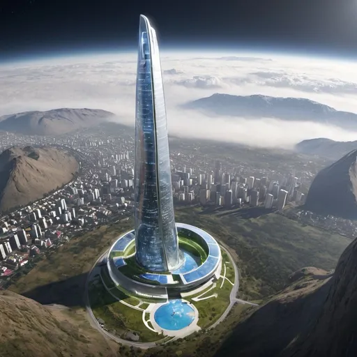 Prompt: hi, may you please generate a futuristic view of Chile?