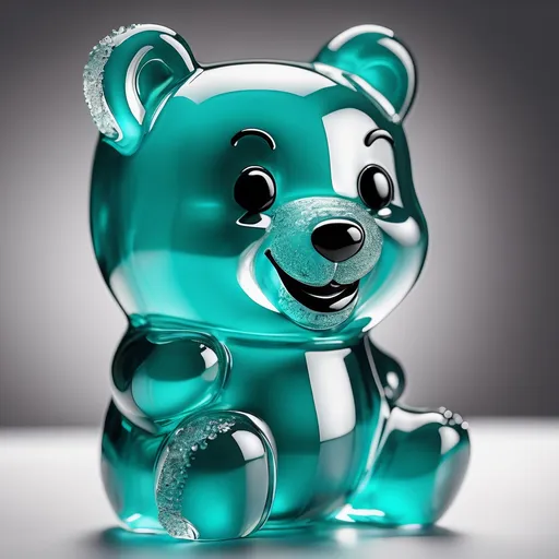 Prompt: One huge 3D tiffany blue gummy bear with a crazy smile.

Utilize a DSLR camera to meticulously capture every intricate detail, producing a dynamic portrait that exudes an epic aesthetic. Employ HDR and long shot techniques to enhance realism and depth, resulting in a masterpiece of unparalleled quality and resolution, worthy of admiration as a true work of art.
