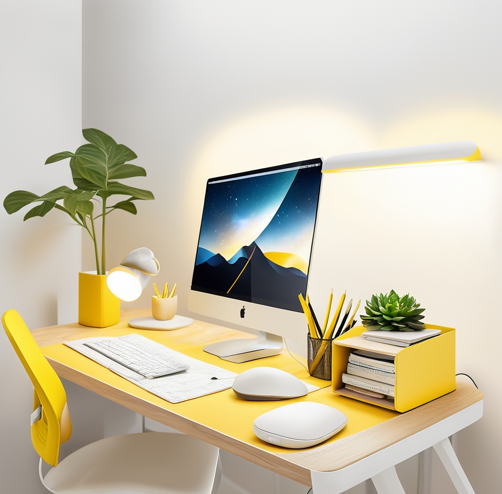 Prompt: A yellow desk

High quality, bright lighting, highres