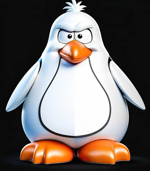Prompt: an adorable 3D render of a white club penguin from club penguin.

Arctic ice background.

High quality, highres, beautiful.