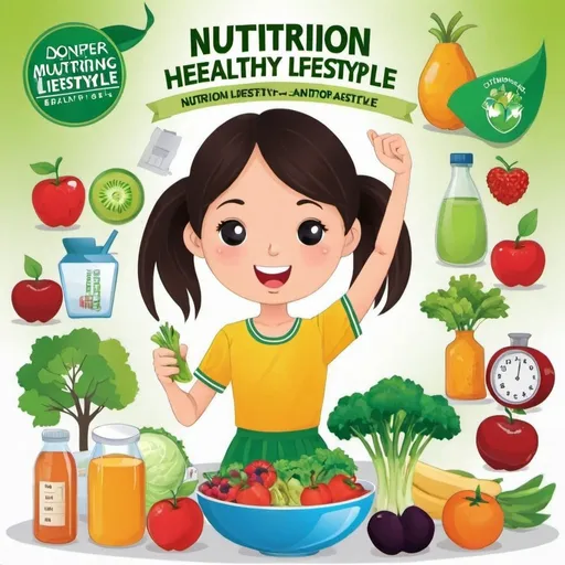 Prompt: Poster Making Contest
Title: "Nutrition and Healthy Lifestyle"