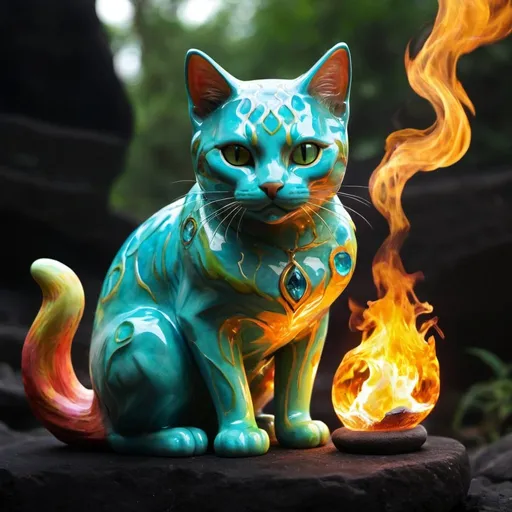 Prompt: Elemental cat
