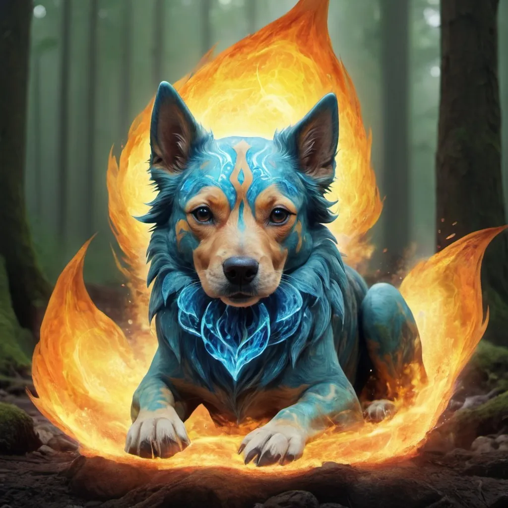 Prompt: Elemental dog
