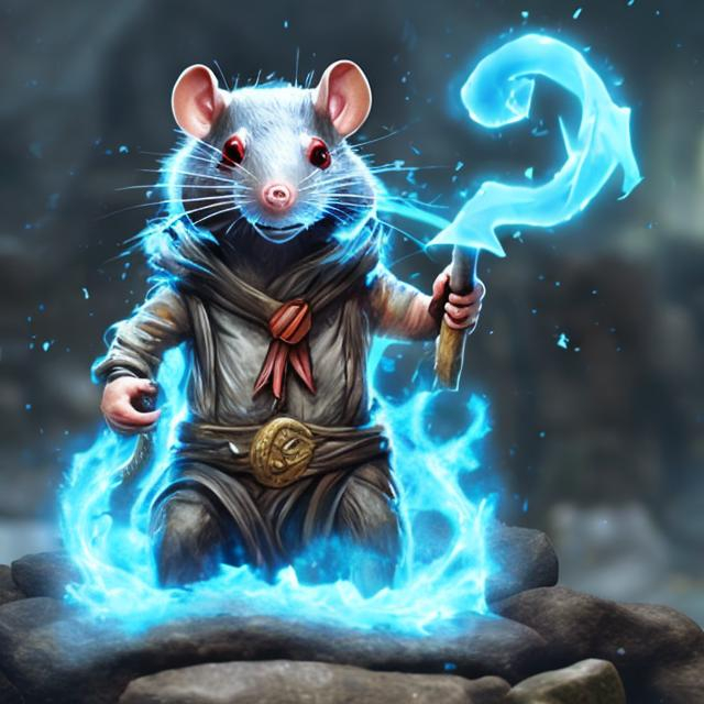 Prompt: Elemental rat